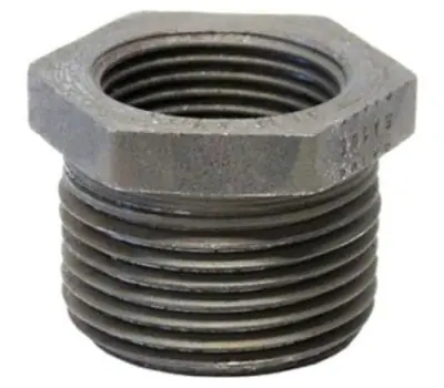 Anvil 0361332000 1-1/4 in. Male x 1 in. Female Black Forged Steel Hex Bushing