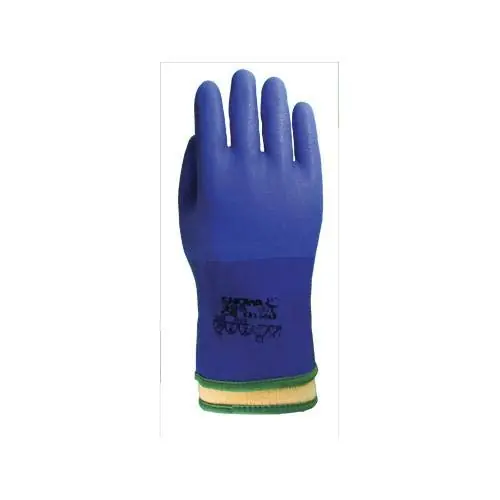 SHOWA 495L-09 Triple Dipped Glove Blue Large Pack of 12