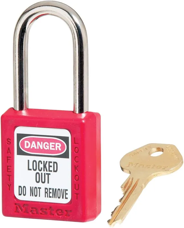 SK0445509-US20260702-105043-0 Master Lock 410KARED Lockout Tagout Safety Padlock with Key, Keyed-Alike - Image 1