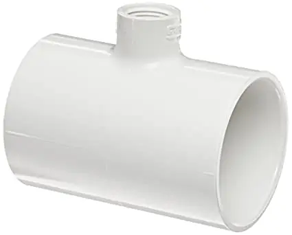 Spears 402-247 2X1/2 in PVC Reducing Tee Socket x FNPT SCH40