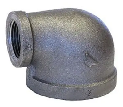 CAI - ANVIL 0310010202 2 x 1-1/2 in. Female Black Malleable Iron 90-Degree Reducing Elbow