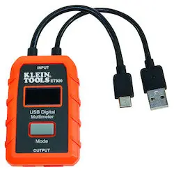 SK0446146-US20260702-105043-0 Klein ET920 USB Digital Meter, USB-A and USB-C - Image 1