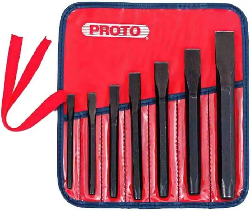 SK0446311-US20260702-105043-0 Proto J86BS2 Stanley Proto 7 Piece Cold Chisel Set - Image 1