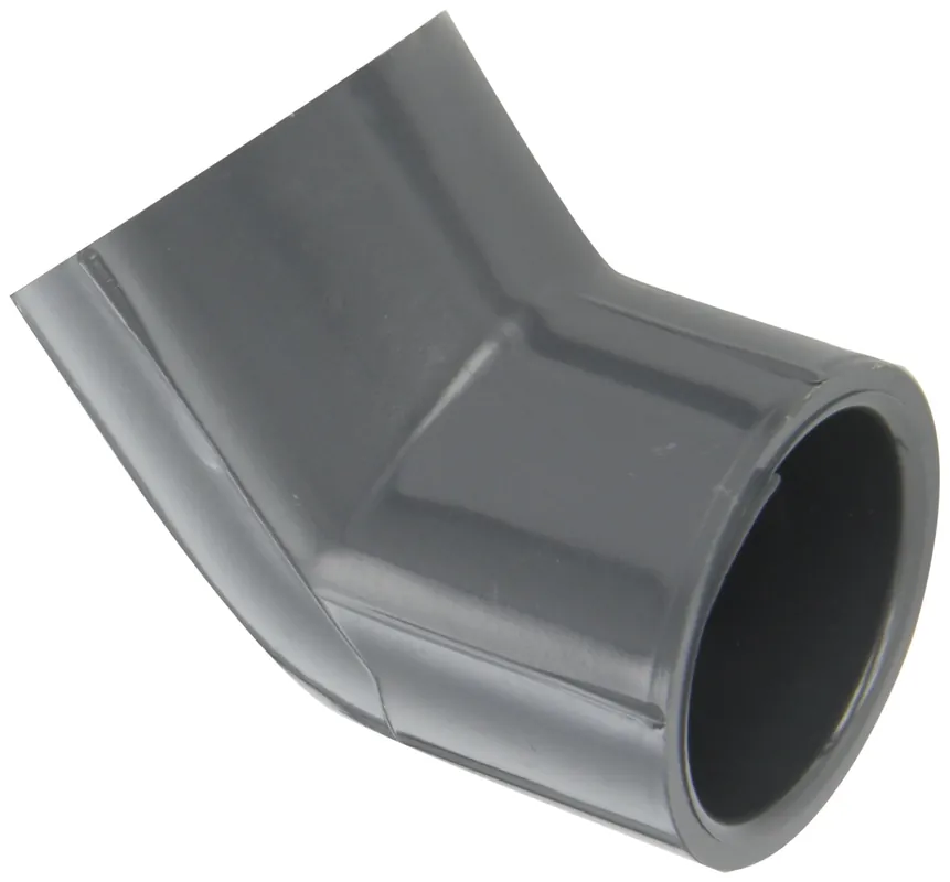 Spears 817-012 PVC Pipe Fitting 45 Degree Elbow Schedule 80 1-1/4 Socket