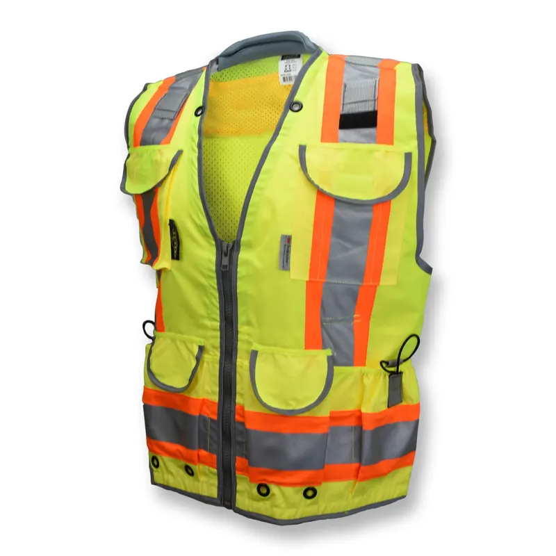 Radians SV55-2ZGD-3X Heavy Duty Two Tone Engineer Vest with Padded Neck 3X-Large