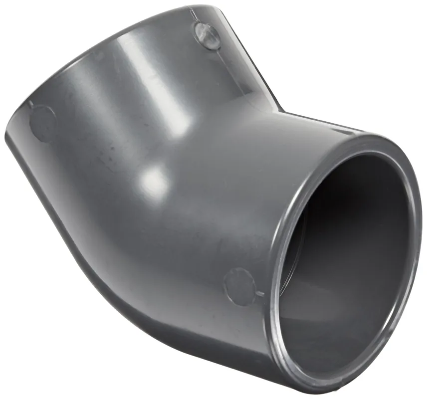 SK0446733-US20260702-105043-0 Spears 817-025 PVC Pipe Fitting 45 Degree Elbow Schedule 80 2-1/2 Socket - Image 1