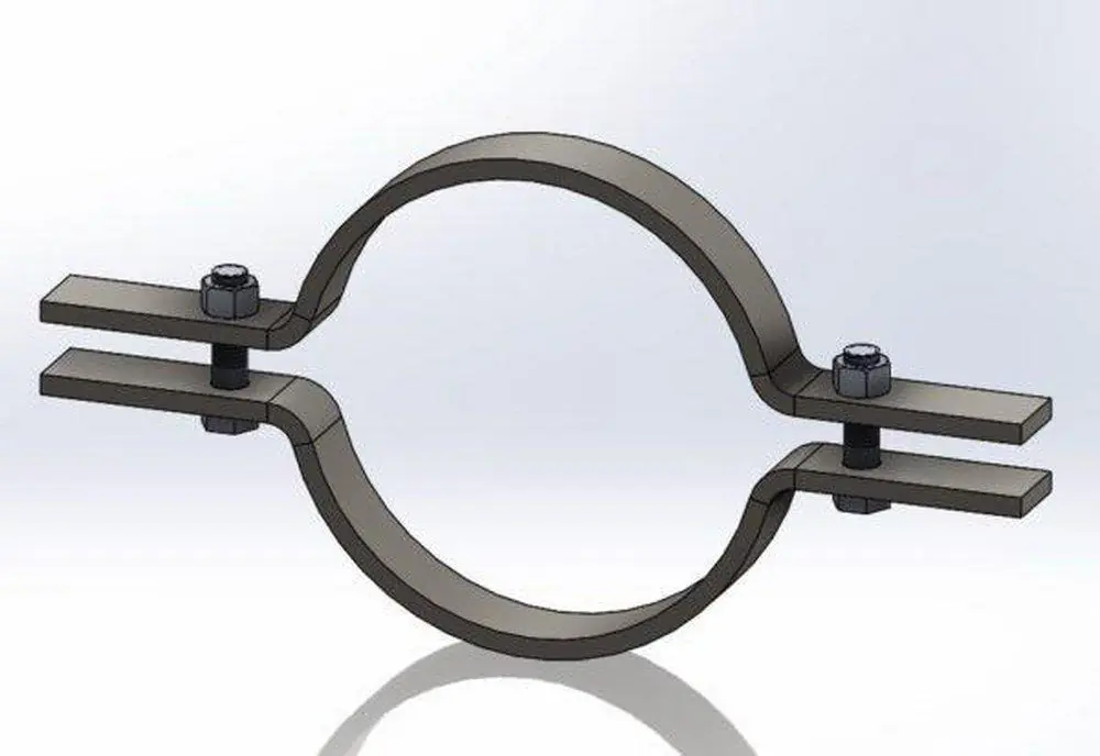 SK0447008-US20260702-105043-0 Empire Industries 50G0125 Riser Clamp 1-1/4 in Electro-Galvanized Standard - Image 1