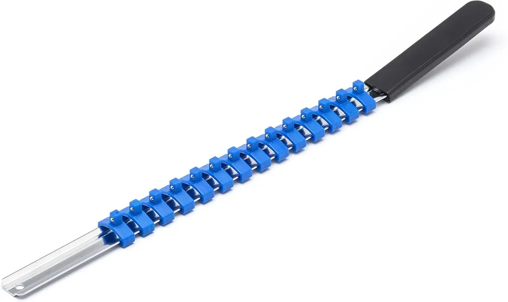 Crescent CSR0 1/4 Drive 17-1/2 Blue Socket Rail Includes 14 Clips