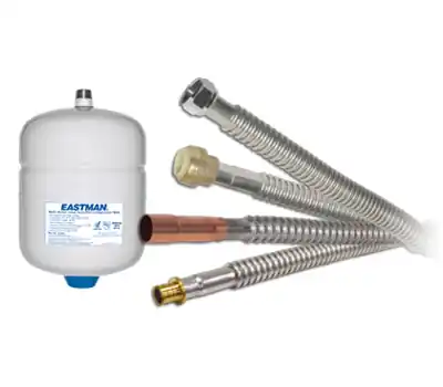 EZ-FLO 0438324 3/4 in. FIP x PEX Crimp 24 in. Stainless Steel Corrugated Flexible Water Heater Connector