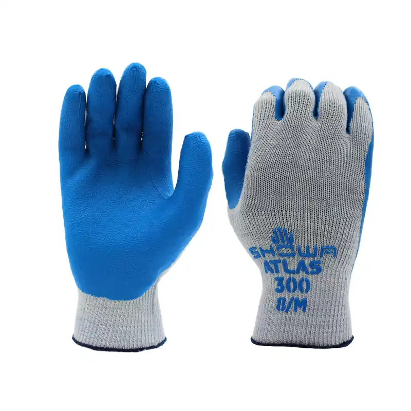 SHOWA 300XXL-11 Natural Rubber Palm Coated Work Gloves 10 Gauge Size XX-Large