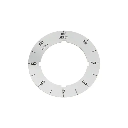 DIAL OVERLAY INSERT MAX-OFF-MIN 2-6 1314105 for Garland GAR1314105