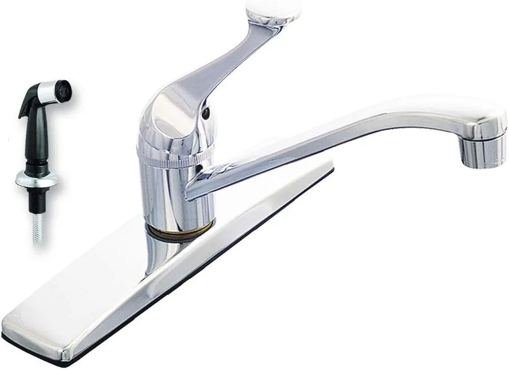 EZ-FLO 10073LF Single Handle Kitchen Washerless Faucet