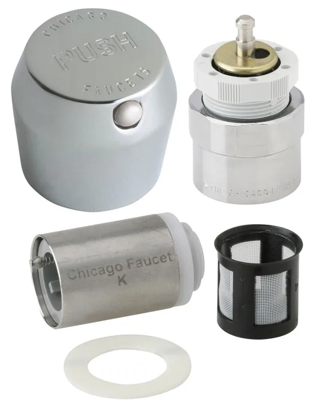 SK0449944-US20260702-105043-0 Chicago Faucets 665-RKPABCP 1-3/4 MVP Metering Push Handle Retrofit Kit - Image 1