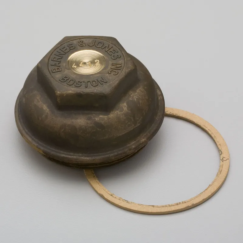 Barnes & Jones 4412C Brass Cover for Cage Units on Mepco Traps