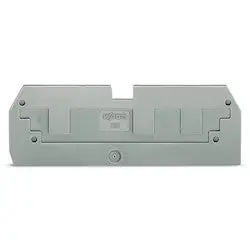 SK0450655-US20260702-105043-0 WAGO 282-358 STEP-DOWN COVER PLATE W/ 3-COND 282-681 TERM BLKS 1MM THICK, GRAY - Image 1
