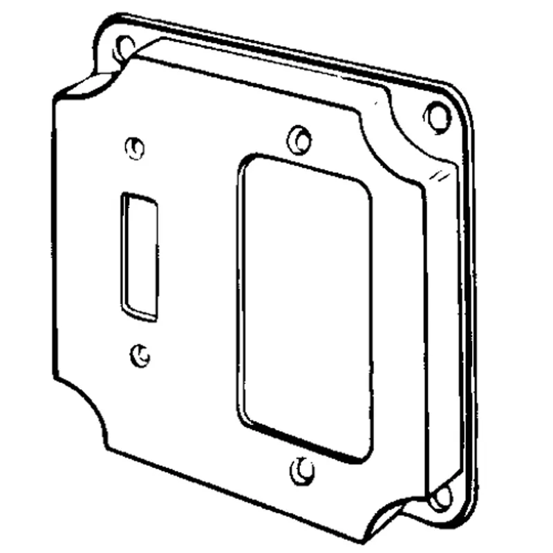 SK0450660-US20260702-105043-0 APPOZGCOMM 8374 Features:Configuration One Toggle Switch One GFCI Device Standard:UL E18095 Material:Steel Shape:Square Size:4 X 4 X 0.5IN Cubic Capacity:7CI - Image 1