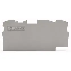WAGO 2004-1391 End And Intermediate Plate 1 mm Thick Gray