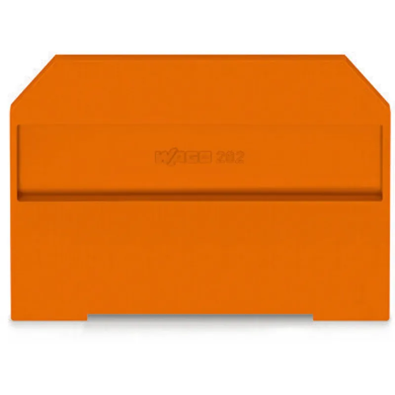 SK0450691-US20260702-105043-0 WAGO 282-312 End and Intermediate Plate - Orange Color (4mm Width) - Image 1
