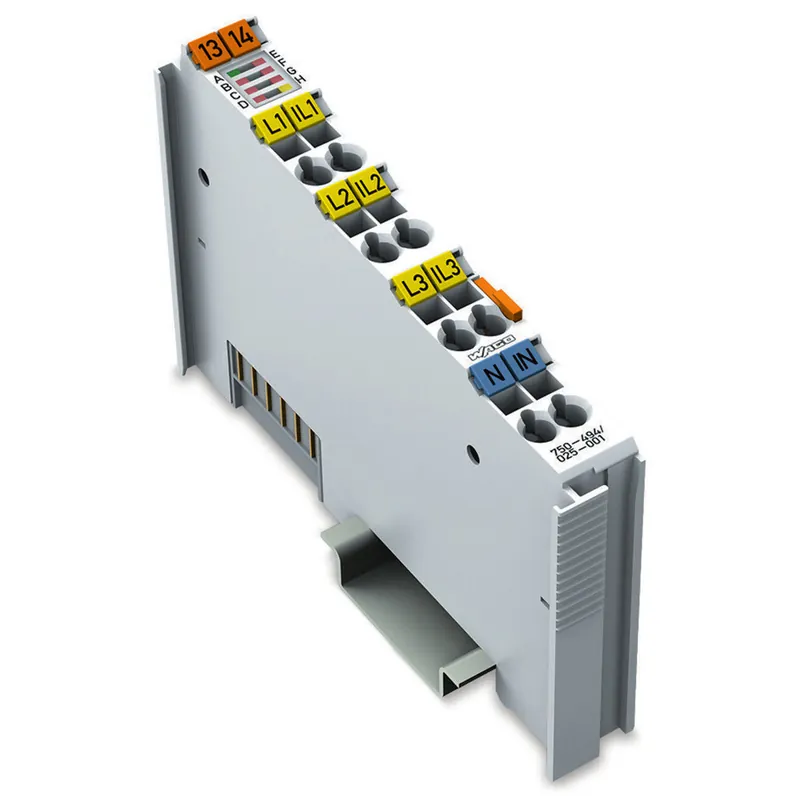 SK0450741-US20260702-105043-0 WAGO 750-494/025-001 Standard Analog Input Slice Module with Extended Temperature Range for 3-Phase Pwr Measurement - Image 1