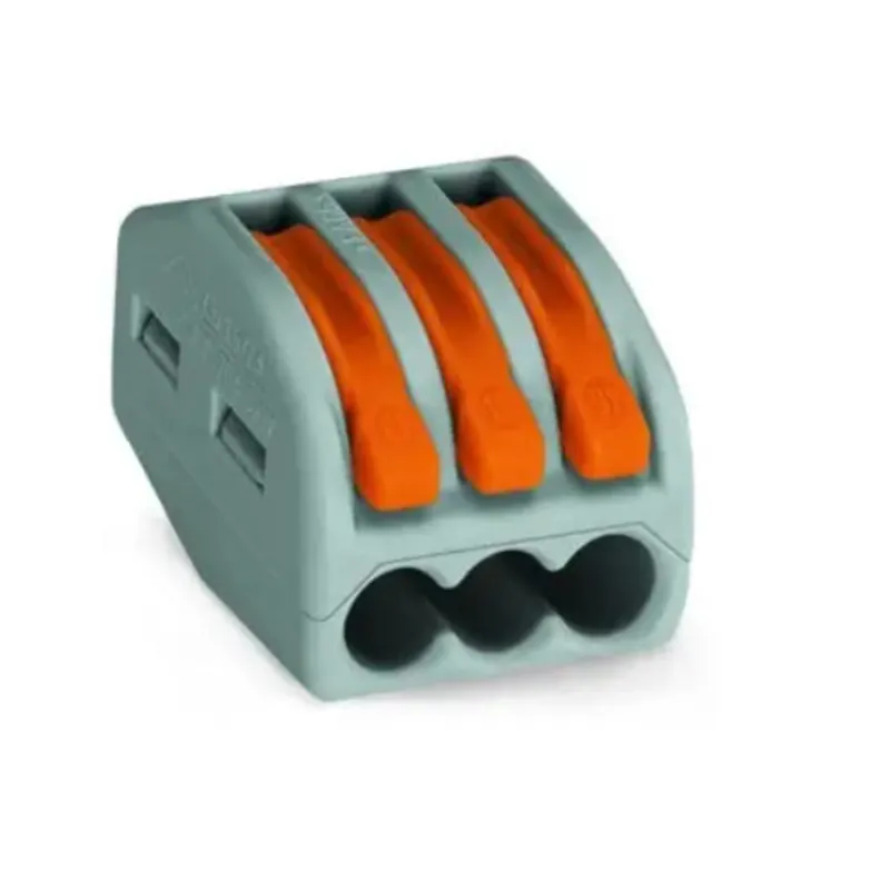 WAGO 222-413/VE00-2500 3 Cond Lever Nut 28AWG-12 AWG 2500/PK