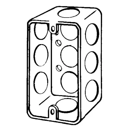 SK0450773-US20260702-105043-0 APPOZGCOMM 4SSLS-1/2 Handy Box with 1/2 IN Conduit Knockout, Steel, Size 2.125 X 1.5 X 4 - Image 1