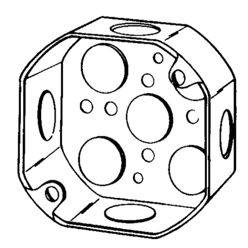 SK0450780-US20260702-105043-0 APPOZGCOMM 4O-1/2 4 Octagon Boxes Conduit Knockouts Sides 4 1/2 Bottom 5 1/2 - Image 1