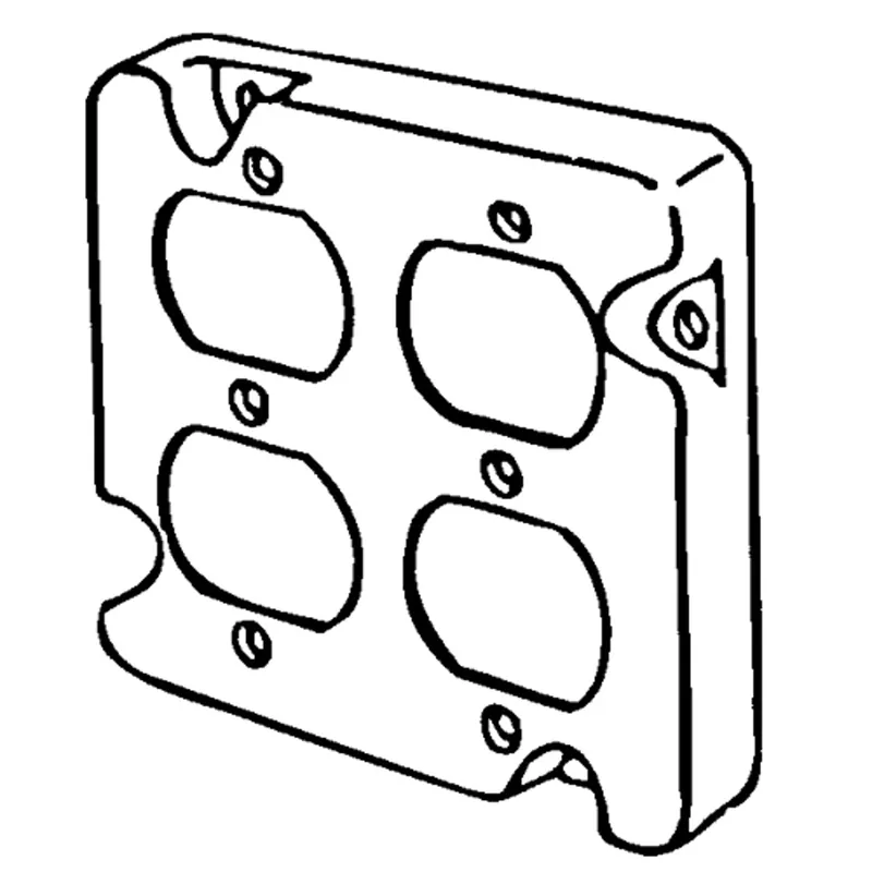 APPOZGCOMM 8492N Features:Configuration Two Duplex Receptacle Standard:UL E18095 Size:4.6875 X 4.6875 X 0.5IN