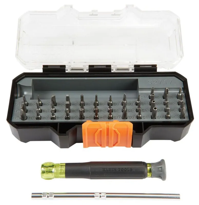 SK0450932-US20260702-105043-0 Klein Tools 32717 All-in-One Precision Screwdriver Set with Case - Image 1