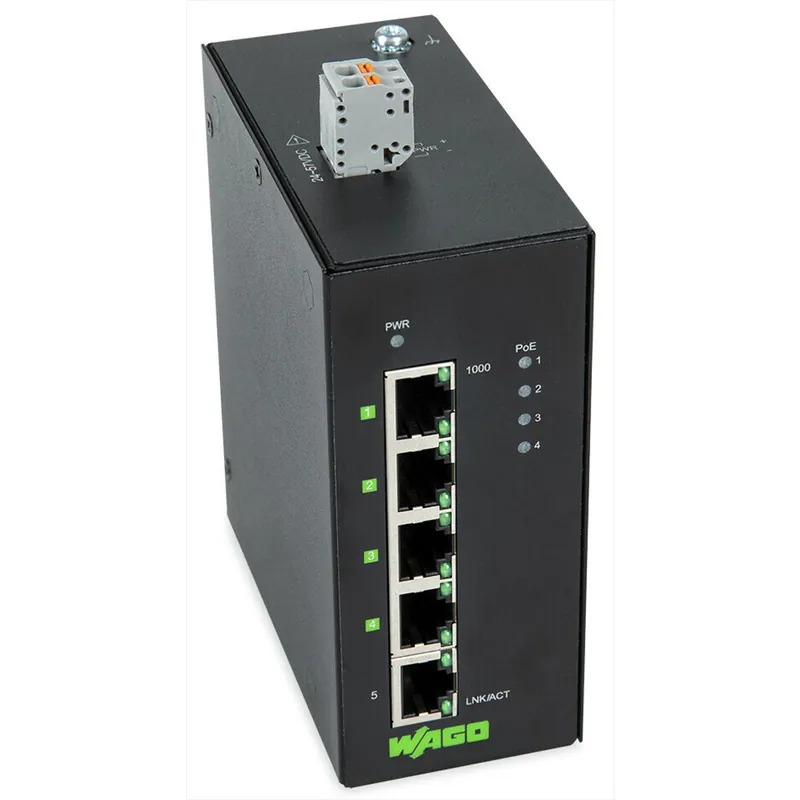 WAGO 852-1411/000-001 5-ports Industrial Eco Gigabit Ethernet network switch