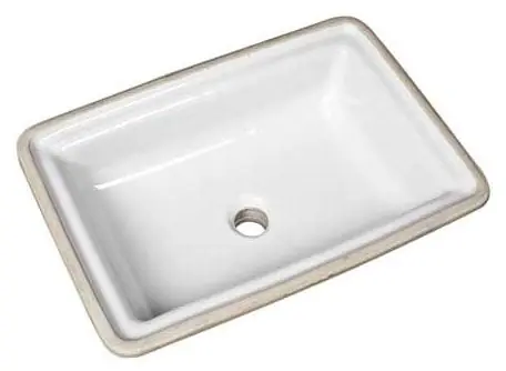 Mansfield Plumbing 234-BISCUIT Undercounter Bathroom Sink 20-5/16 inches x 14-3/16 inches