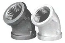 SK0451788-US20260702-105043-0 Matco-Norca MGL4508 2 Inch Galvanized Malleable Iron 45D Elbow FPT x FPT Class 150 - Image 1