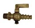 Conbraco 44-101-01 1/8 Hose 25 PSIG Satin Brass Lever Handle Air Cock