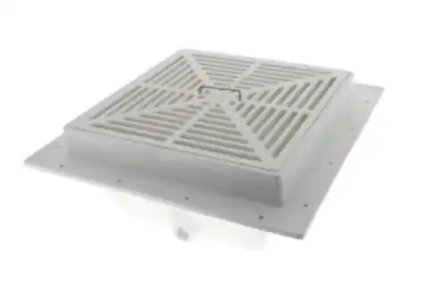 Sioux Chief 861-2P 2 PVC Floor Sink W/Full Grate & Trap Primer PVC