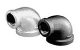 Matco-Norca MGLR0504 Reducing Elbow 90 Degree 1 Inch to 3/4 Inch Galvanized Malleable Iron