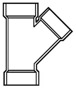 SK0451967-US20260702-105043-0 LASCO D601251 2 x 2 x 1-1/2 Inch PVC-DWV Reducing 45D Wye - Image 1