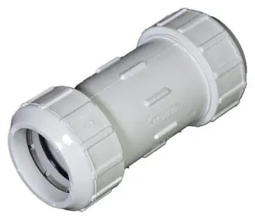 NDS 112-20 Flo-Lock White PVC Coupling 160 PSI Lead-Free