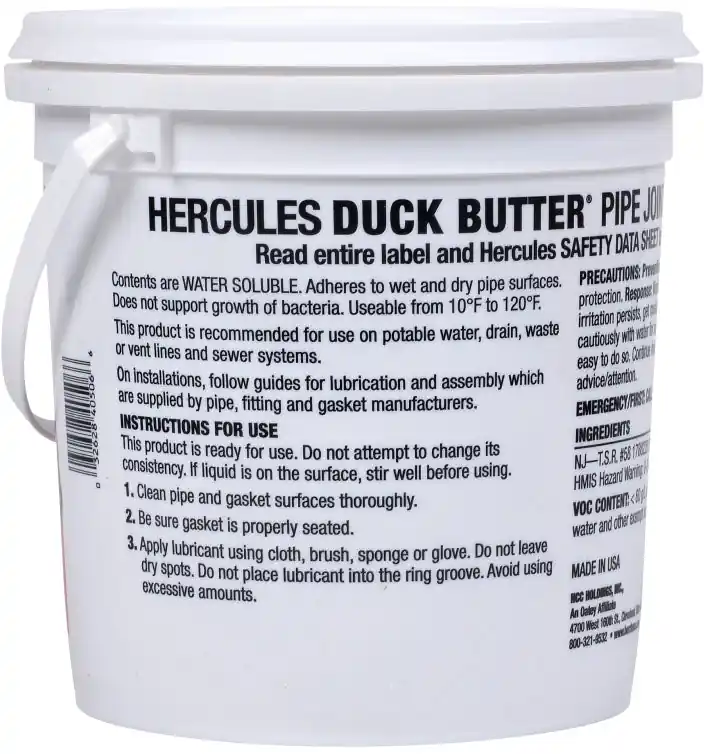 Hercules 40506 8 Lb Duck Butter Pipe Joint Lubricant