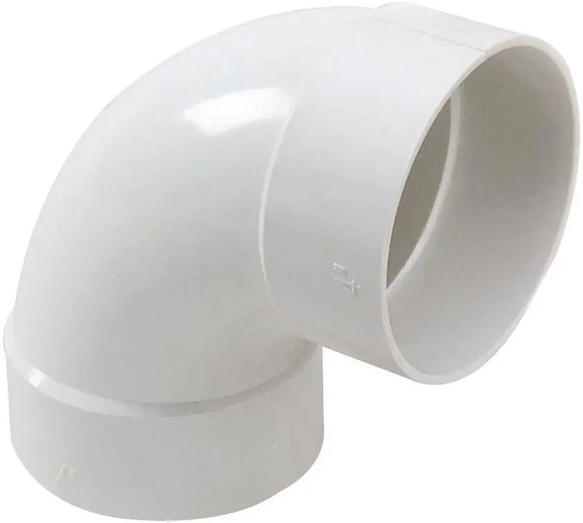 NDS 41P0 PVC Long Turn 90-Degree Elbow Hub Connection 4-Inch