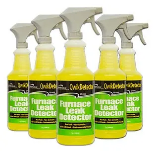QwikProducts QT4500 Furnace Leak Detector Spray Bottle 1 Quart Light Yellow