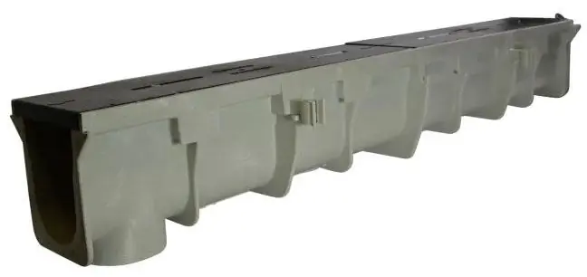 SK0452281-US20260702-105043-0 NDS DS-095 Channel Drain System Polyethylene Light Gray - Image 1