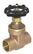 Legend Valve 104-403 1/2 x 1/2, C x C, 200 PSI CWP, Cast Brass, Non-Rising Stem, Handwheel, Wedge Disc, Gate Valve