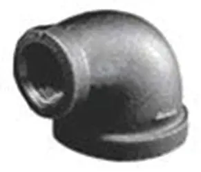 SK0452617-US20260702-105043-0 Matco-Norca ZMBLR0201 Black Malleable Iron Reducing Elbow 90 Degree - Image 1