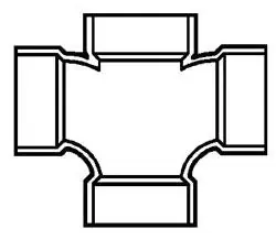 SK0452698-US20260702-105043-0 LASCO D429420 PVC-DWV Double Reducing Sanitary Tee 4x4x2x2 Inch - Image 1