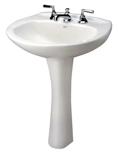 SK0452861-US20260702-105043-0 Mansfield Plumbing 293-WHITE Vitreous China White Bathroom Sink Pedestal - Image 1