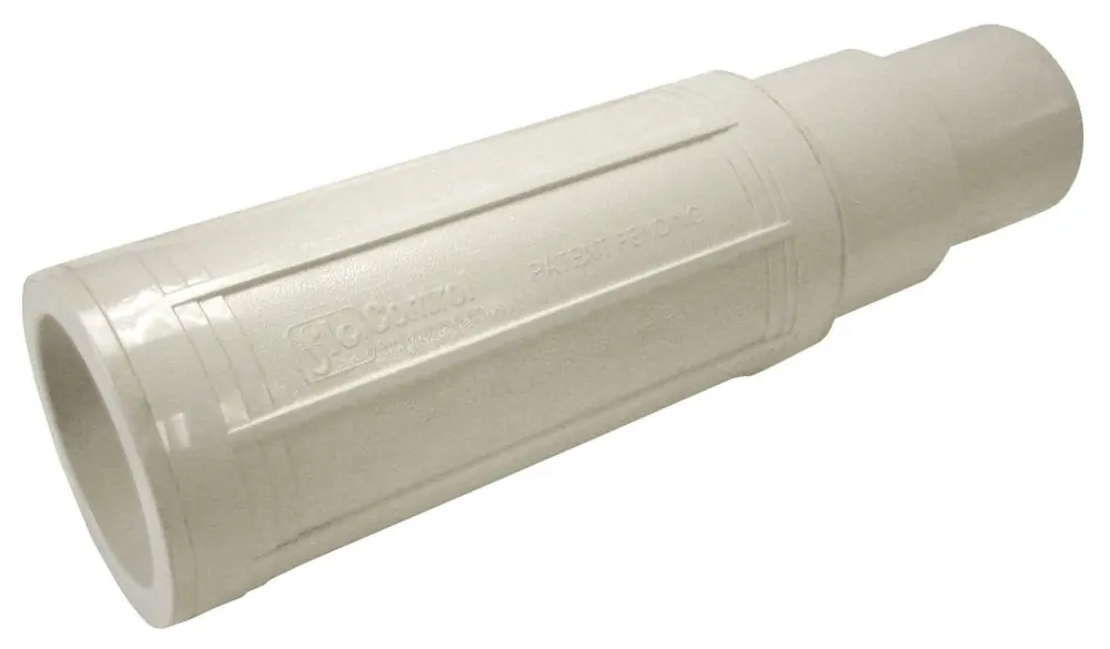 NDS 118-15 Pro-Span 1-1/2 x 1-1/2, IPS Hub x IPS Spigot, 200 PSI, Lead-Free, White PVC, Expansion, Repair Coupling