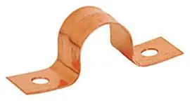 Sioux Chief 501-4 1 Inch CTS Copper Plated Steel 2-Hole Tube Strap