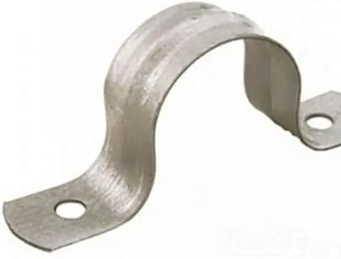 Jones Stephens H13050 0.5 in IPS Pipe Strap Two-Hole Galvanized Pack of 150