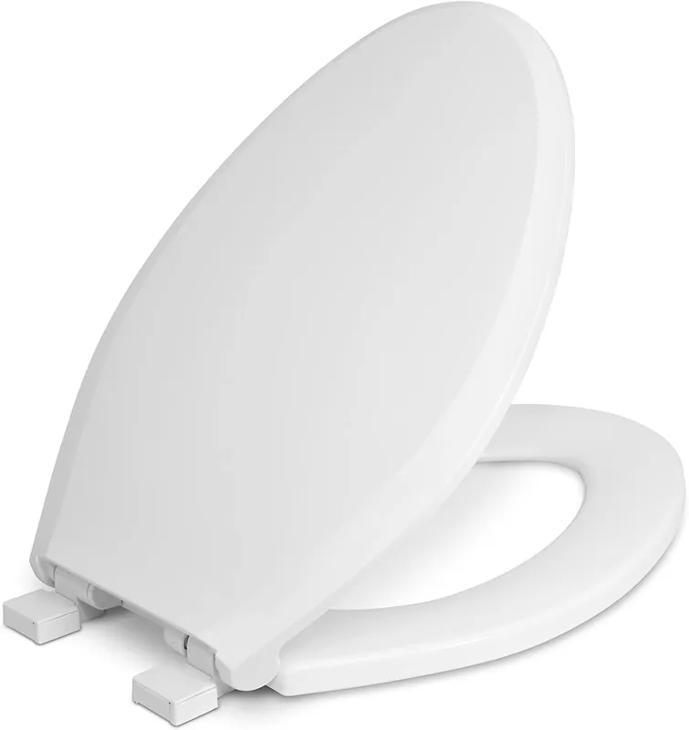 Centoco 3800SC-001 Toilet Seat Slow Close Elongated Plastic White