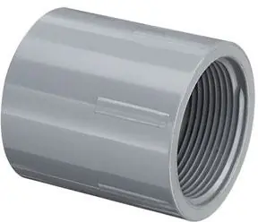 Spears 835-020C 2 x 2, Socket x FPT, Schedule 80, Gray CPVC, Straight, Female Adapter