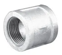 SK0454285-US20260702-105043-0 Matco-Norca MGCP11 4 x 4, FPT x FPT, Class 150, Lead-Free, Galvanized Malleable Iron, Banded, Coupling - Image 1